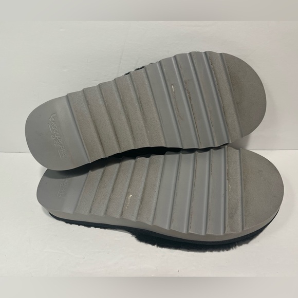 Koolaburra by Ugg Women’s Slingback Slide Sandals Black Size 9 Faux Fur Fuzzy - Picture 5 of 5